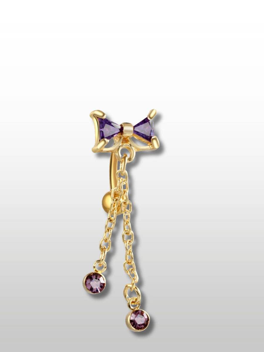 Piercing Nombril en forme de collier papillon