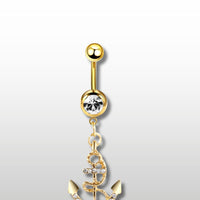 Piercing Nombril en forme de collier ancre