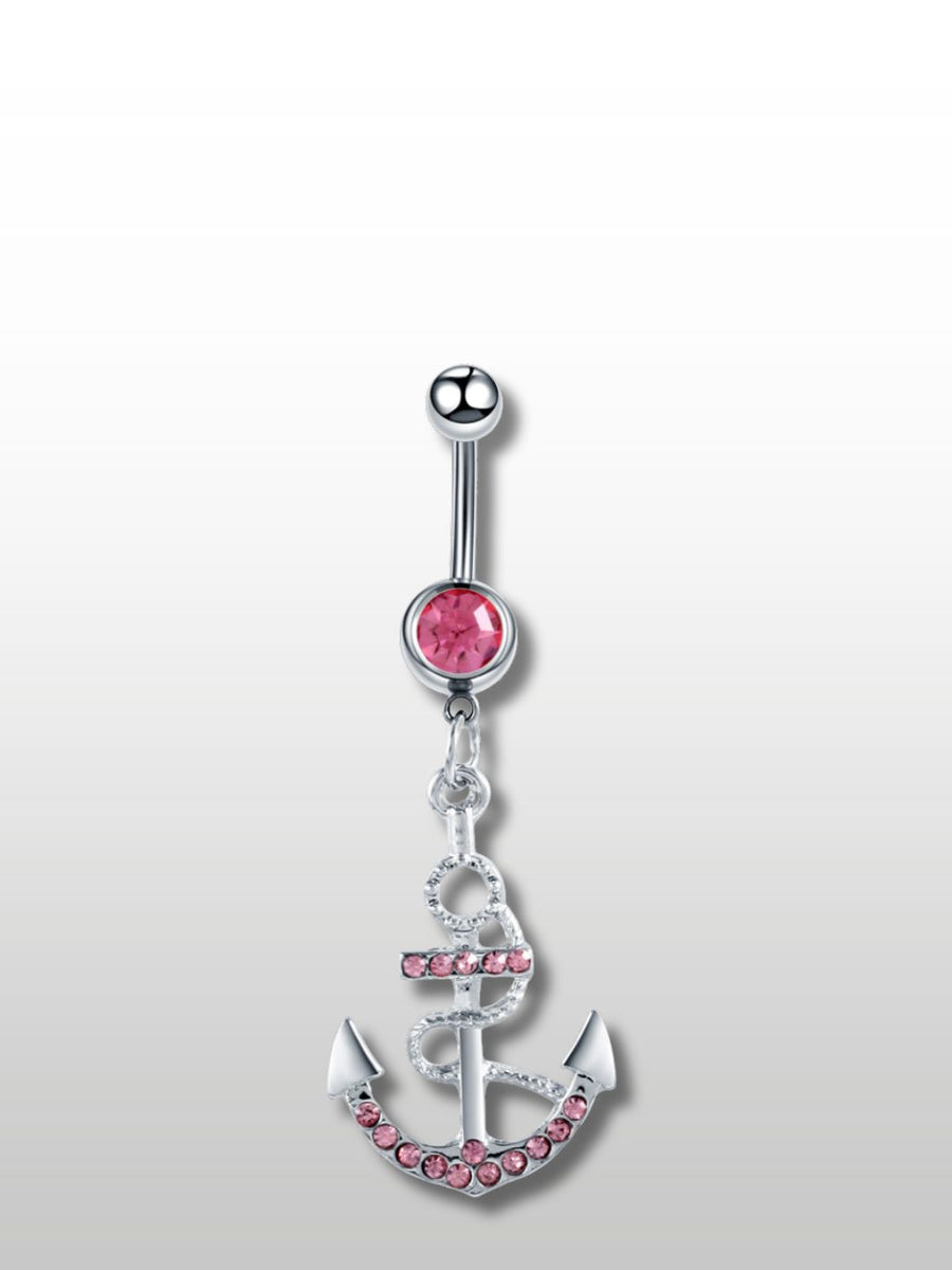 Piercing Nombril en forme de collier ancre