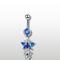 Piercing Nombril en forme de collier papillon