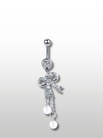 Piercing Nombril en forme de collier noeud