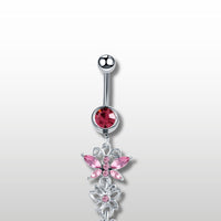 Piercing Nombril en forme de collier papillon