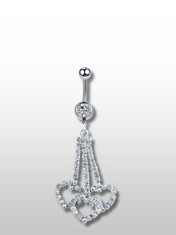 Piercing Nombril en forme de collier coeur