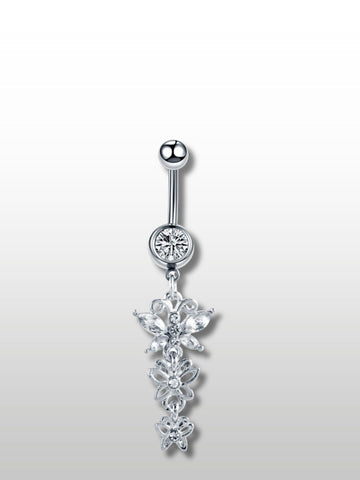 Piercing Nombril en forme de collier fleur